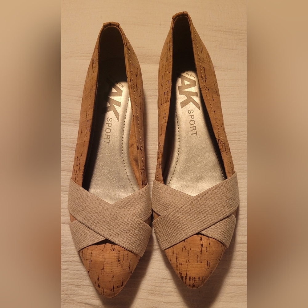Anne Klein Sport cork flats